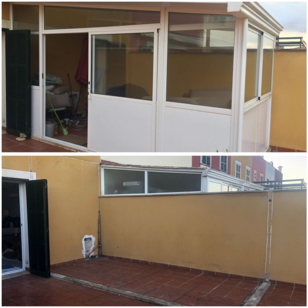 Entleerung, Demontage und Abbruch. Leerung, Räumung und Abbruch.