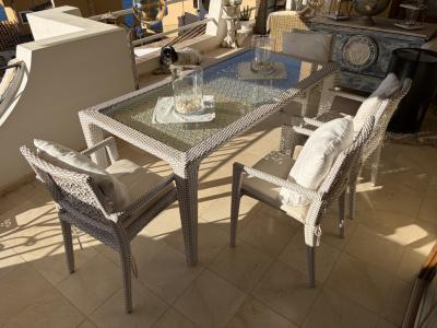 Conjunto de comedor para jardín