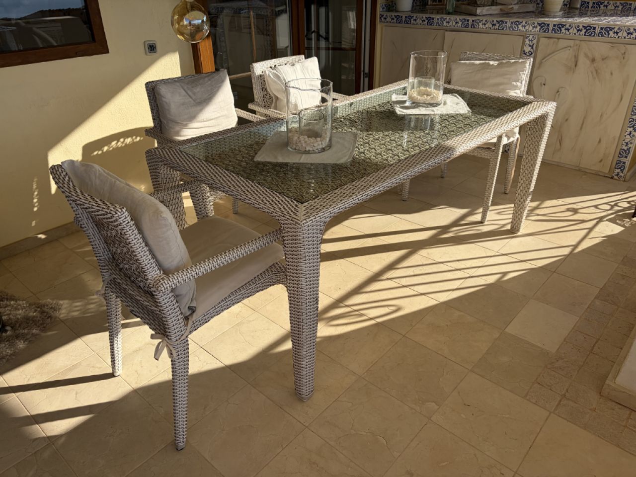 Conjunto de comedor para jardín