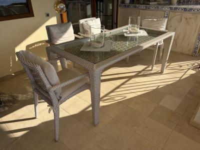 Conjunto de comedor para jardín