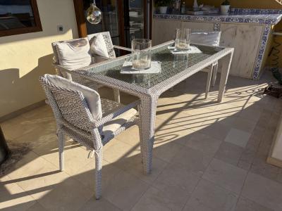 Conjunto de comedor para jardín
