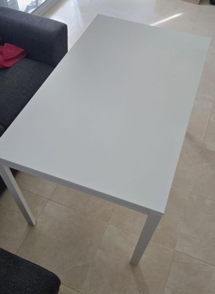 White dining table