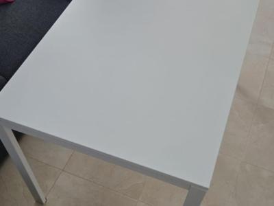 White dining table