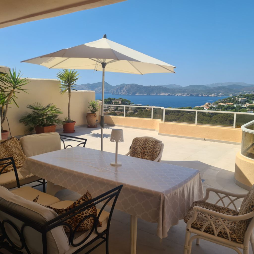 Exclusive Sea View Apartment in Santa Ponsa 2 BR, 2 Baths Newly Renovated