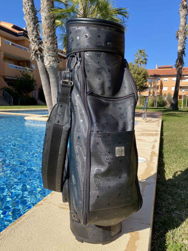 Exclusive MCM designer golf bag
