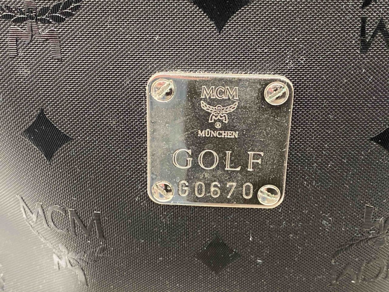 Exclusive MCM designer golf bag