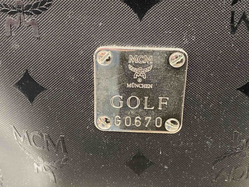Exclusive MCM designer golf bag