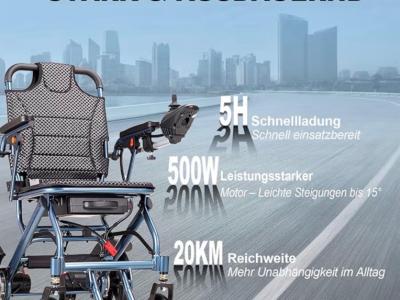 Foldable electric wheelchair, like new
