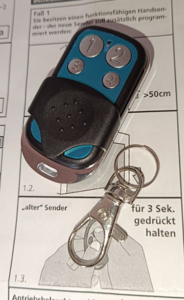 Remote control for SEIP garage door / gate operator