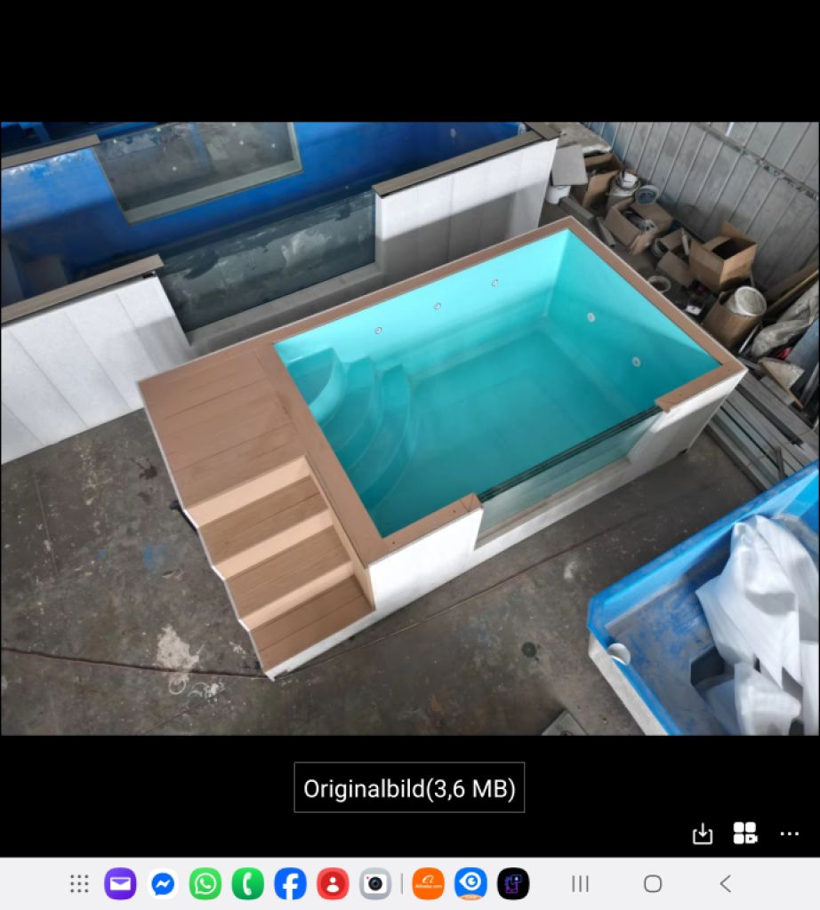 Fertigpool aufstellpool in unterschiedlichen massen terrassenpool