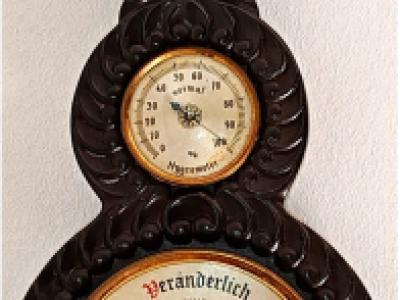 Fischer Wetterstation  bestehend aus Thermometer, Hygrometer und Barometer
