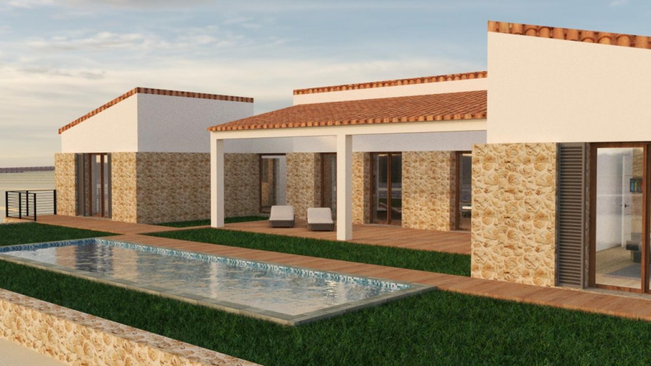 Flaches Grundstück mit Projekt bei Manacor - Portocristo -- T 09 VK