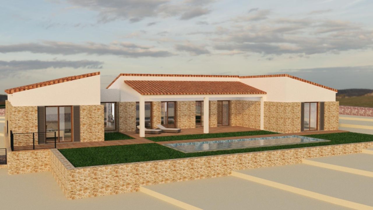 Flaches Grundstück mit Projekt bei Manacor - Portocristo -- T 09 VK