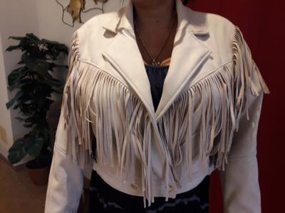 Fransenjacke für Damen Größe M
