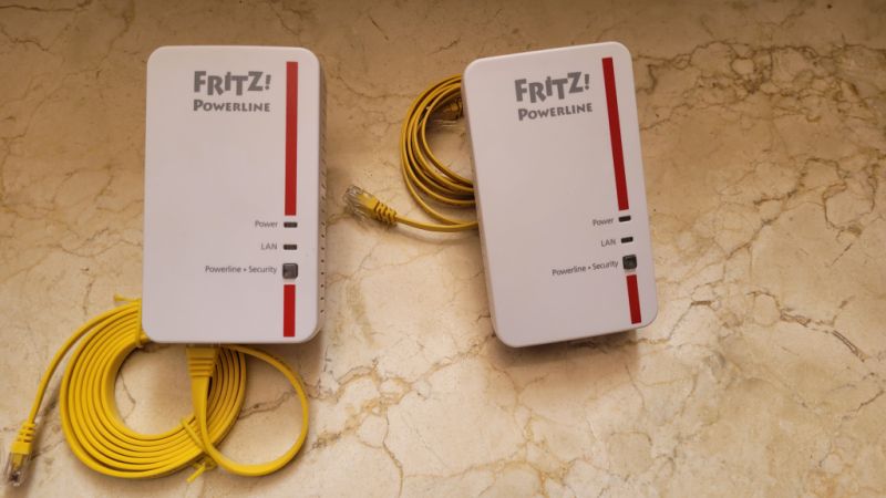 FRITZ!-Powerline 1000E LAN adapters, 2 pieces