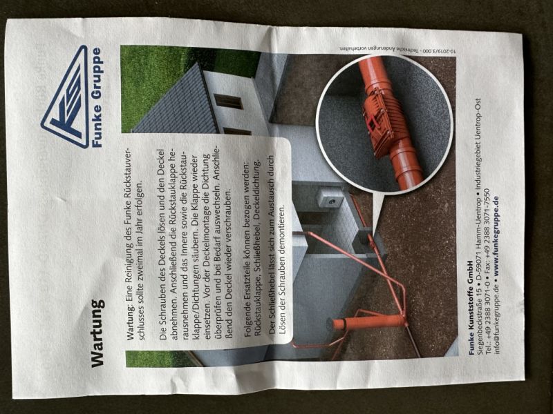 Spark backwater valve !!