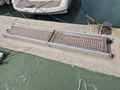 Gangway Teak-Gräting 2 Meter klappbar