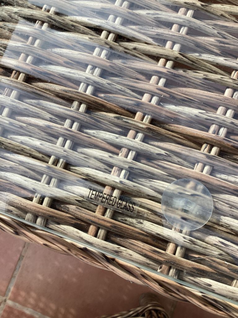 Garten / Terrassen  / Balkon Möbel, Ratan Stühle mit Polstern, Fußteil, Tisch Höhen verstellbar