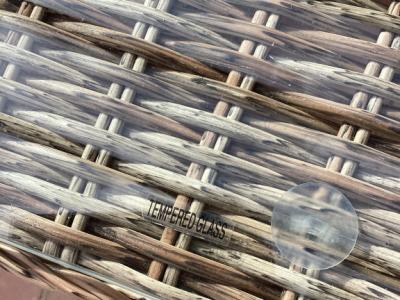 Garten / Terrassen  / Balkon Möbel, Ratan Stühle mit Polstern, Fußteil, Tisch Höhen verstellbar