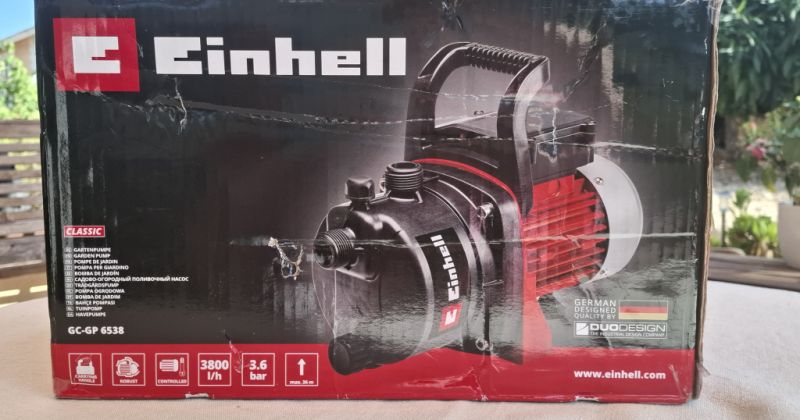 New garden water pump