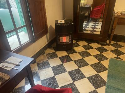 Gas stove with gas cylinder