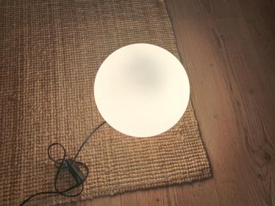 Glas Kugel Lampe FLOS