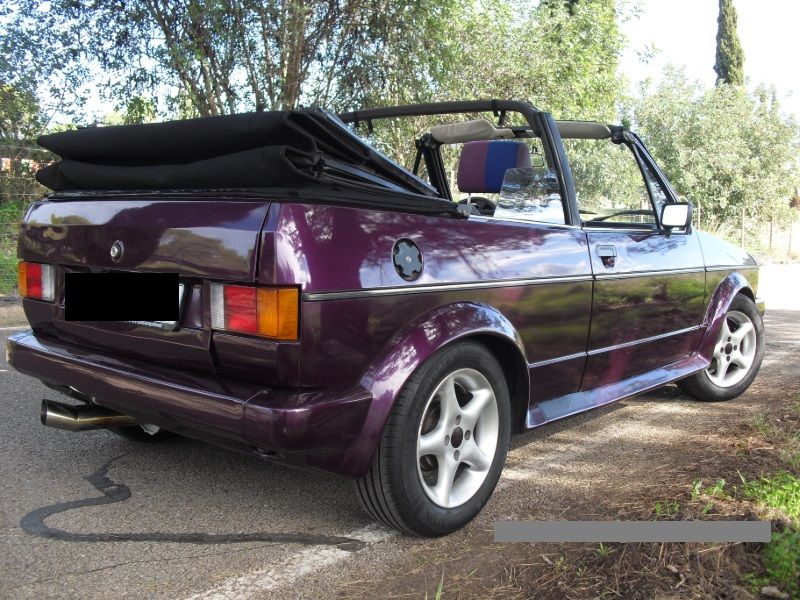 Golf 1 Cabrio special paint "Fire & Ice"