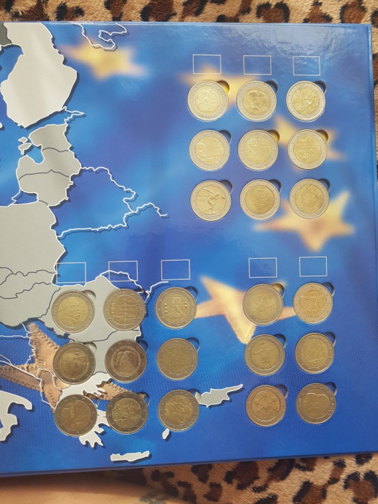 Große Euromünzsammlung in 4 Alben – 228 Münzen – Sammler