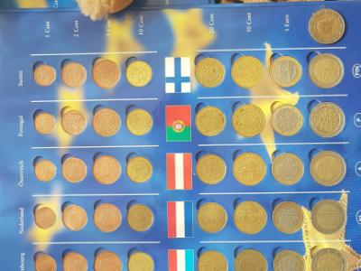 Große Euromünzsammlung in 4 Alben – 228 Münzen – Sammler