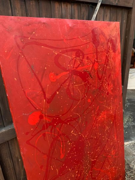 Large oil paintings by local artists