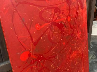 Large oil paintings by local artists