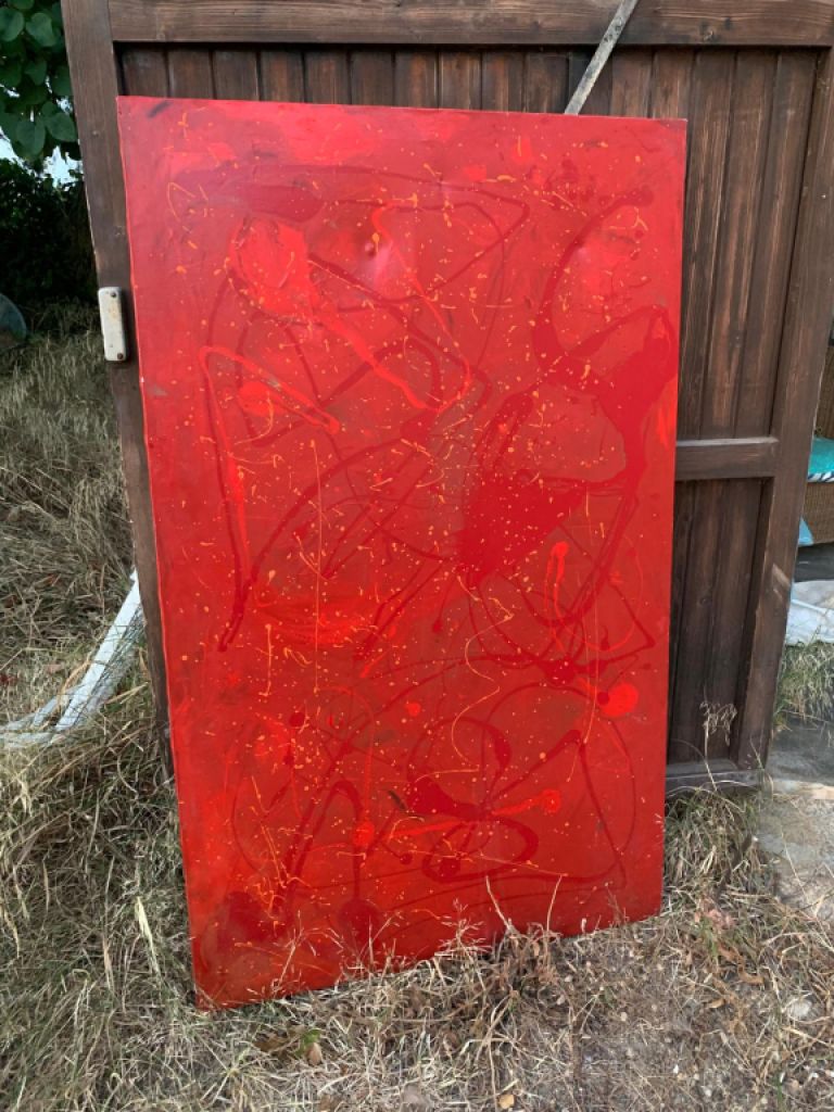 Large oil paintings by local artists