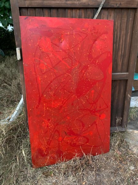 Large oil paintings by local artists