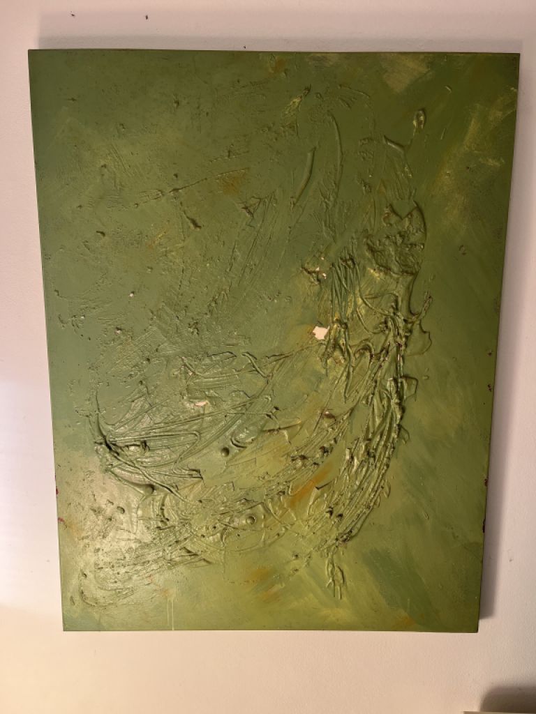 Large oil paintings by local artists