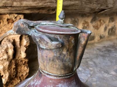 Große Teekanne aus Bronze