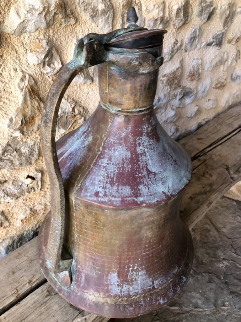 Große Teekanne aus Bronze