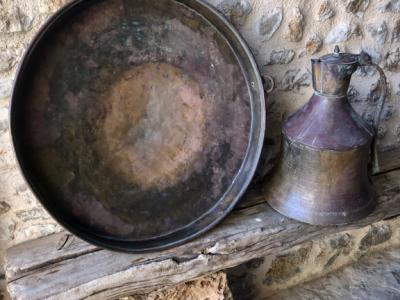 Große Teekanne aus Bronze