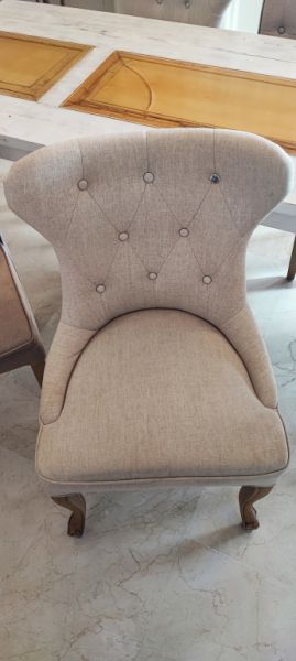 Großer Esstisch in Handarbeit gefertigt/echtes Holz inkl. 6x Riviera Maison Esstühle