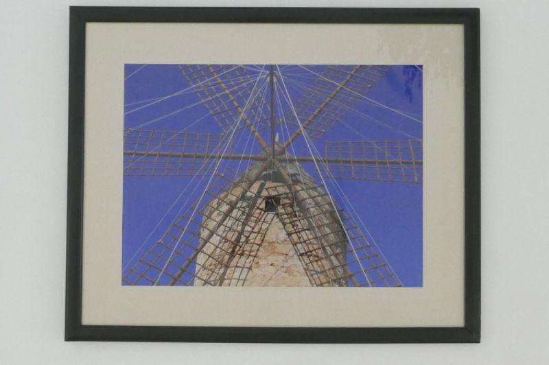 large art print poster mill Mallorca 100 x 80cm