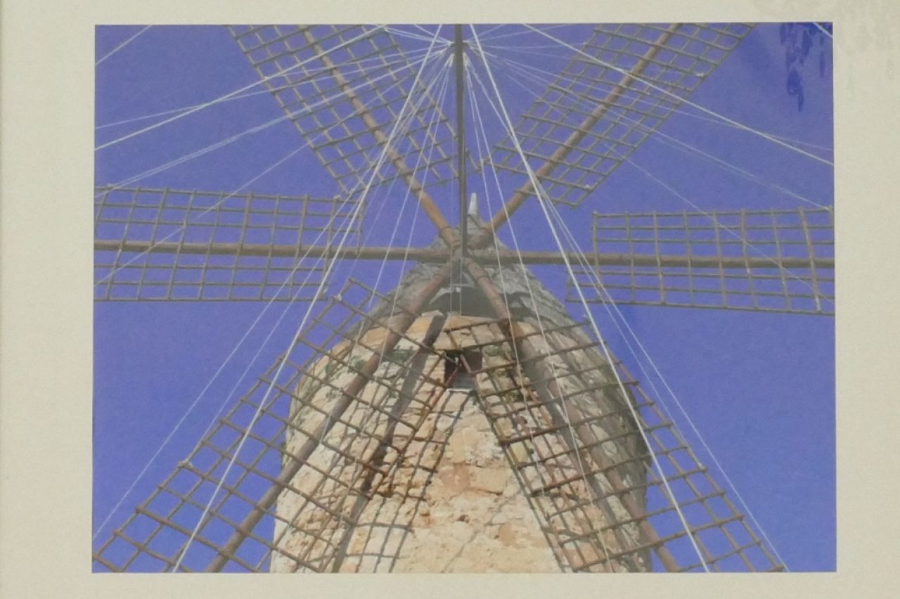 large art print poster mill Mallorca 100 x 80cm