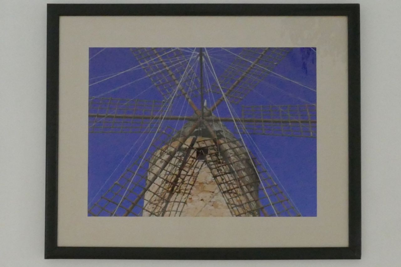 large art print poster mill Mallorca 100 x 80cm