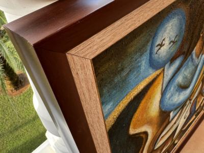 Großes Gemälde ca. ca.74 x 62 cm Öl oder Acryl