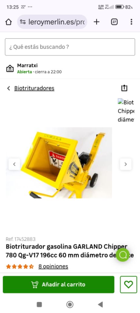 Wood chipper from Garland