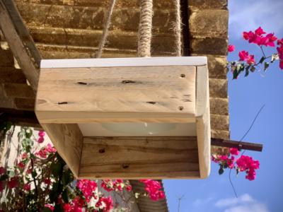 Hängelampe Deckenlampe Holz einzigartig Unikat Tischlampe E14