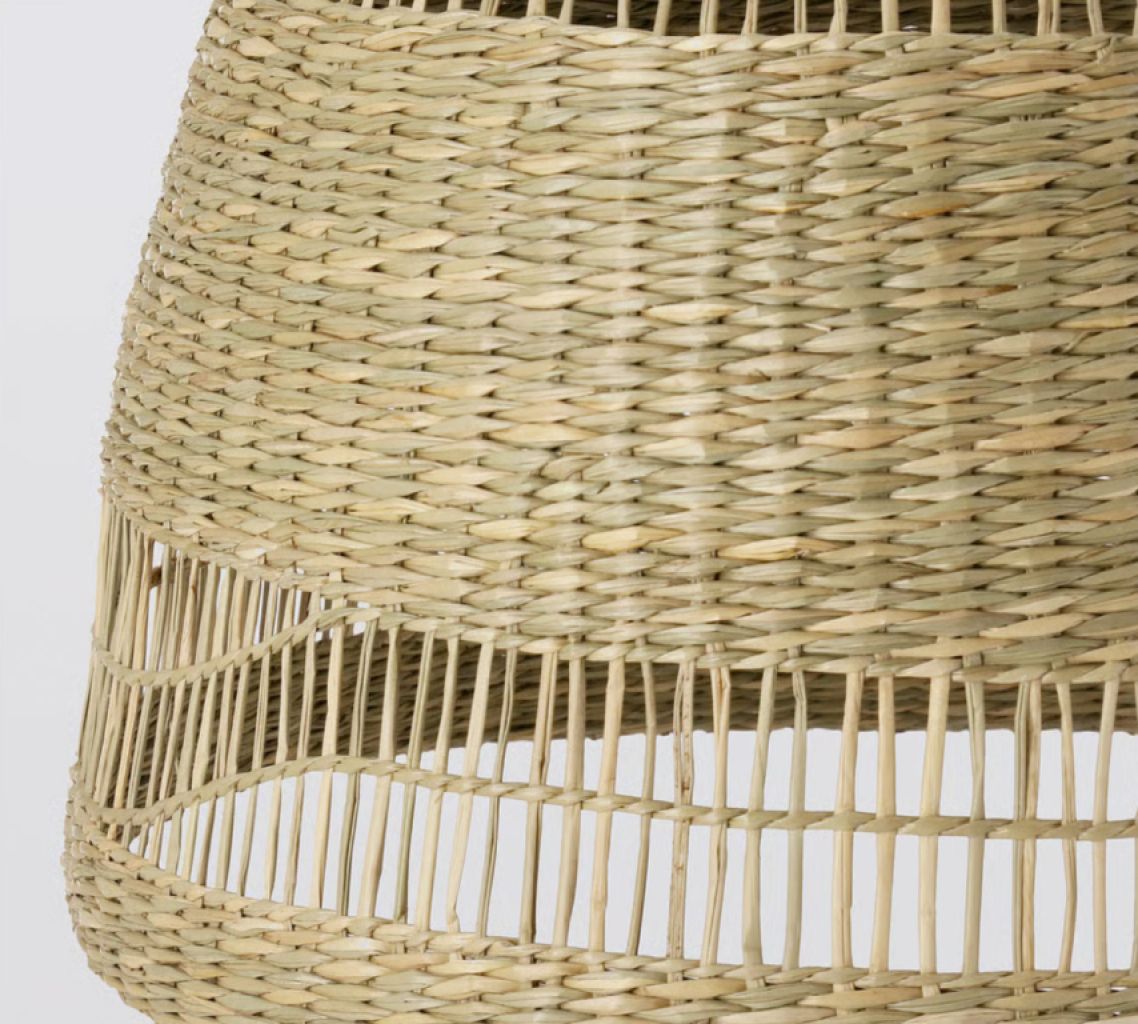 Handmade pendant lamp Ikea TORARED / HAVSDJUP lampshade