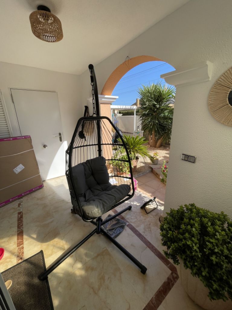 Hängesessel Tectake gerade aufgebaut/ neu