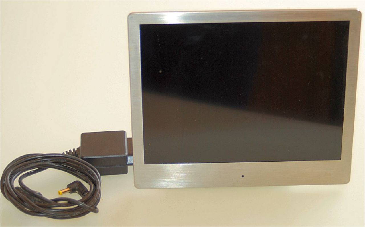 HAMA Digitaler Bilderrahmen 8SLB Slim Steel