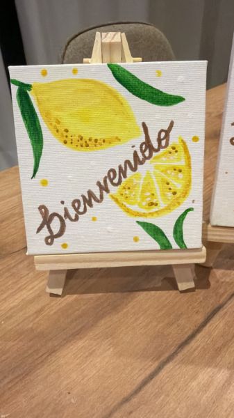 Handgemalte Willkommensbilder “Bienvenidos” – auf Bestellung