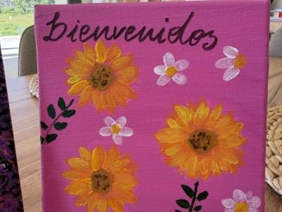 Handgemalte Willkommensbilder “Bienvenidos” – auf Bestellung