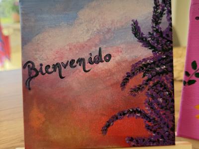 Handgemalte Willkommensbilder “Bienvenidos” – auf Bestellung